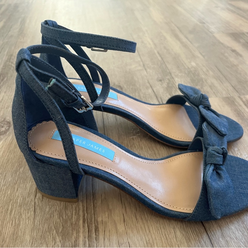 Draper James Printed Block Heel Sandals - Preston